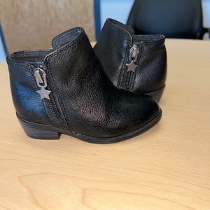 Children’s Place Girls Infant Toddler Zip-Up Boots Black-Size 6